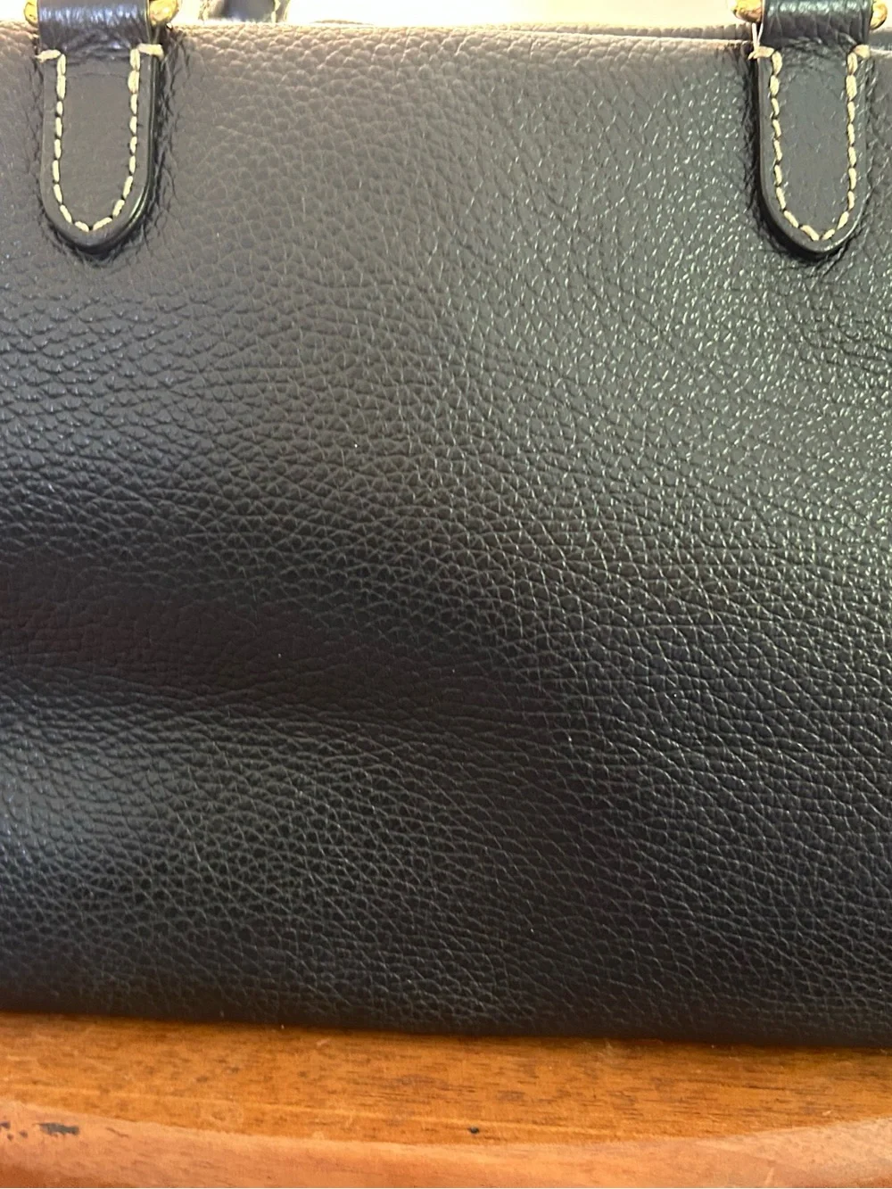 Ralph Lauren black leather satchel